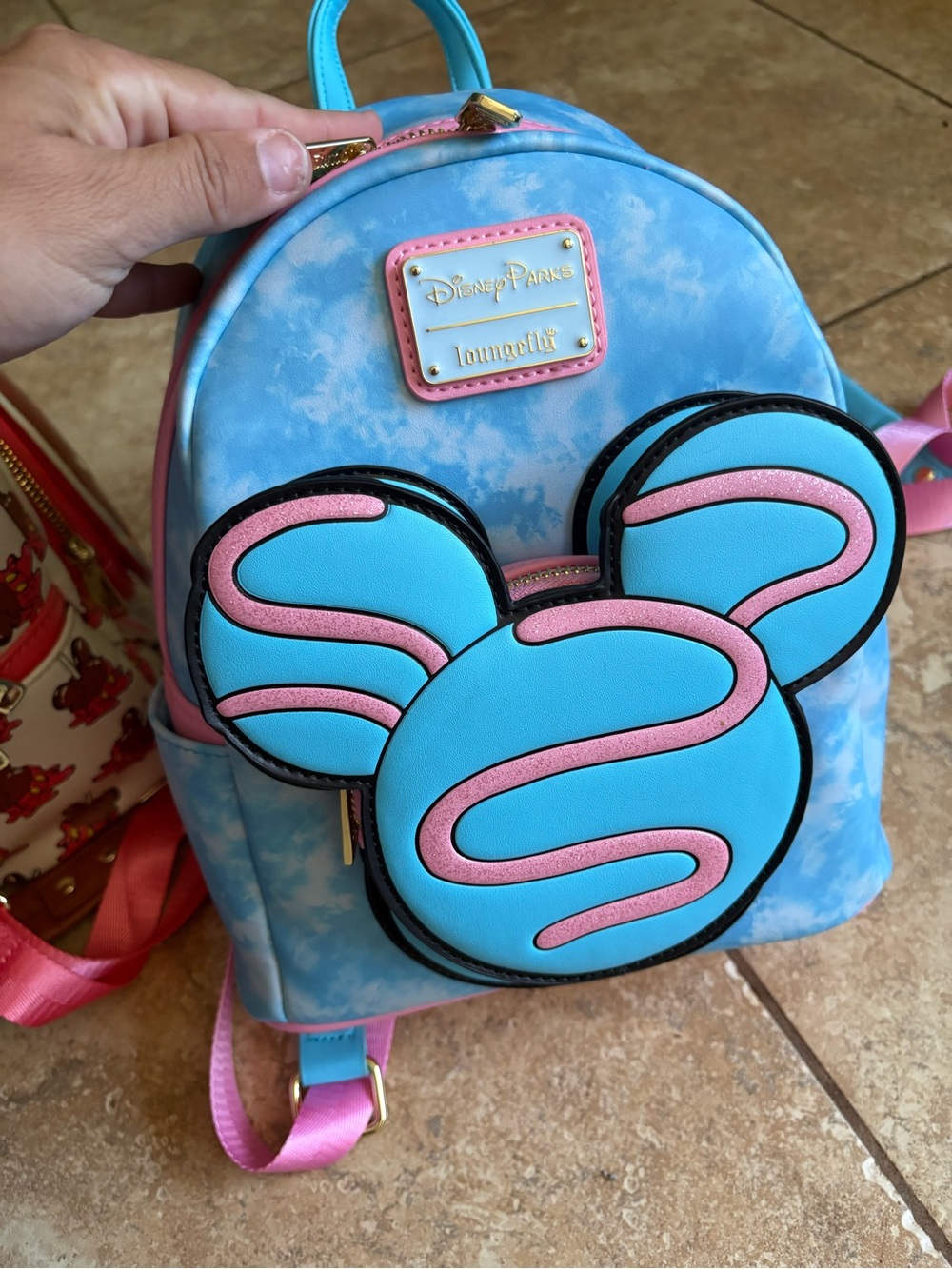 Loungefly x Disney Parks Blue & Pink Macaroon
